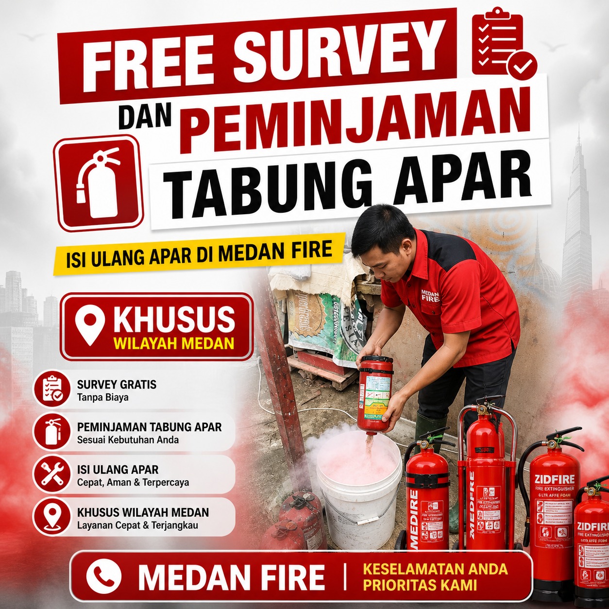 Refill APAR Terdekat – Layanan Isi Ulang APAR Profesional, Cepat & Bergaransi