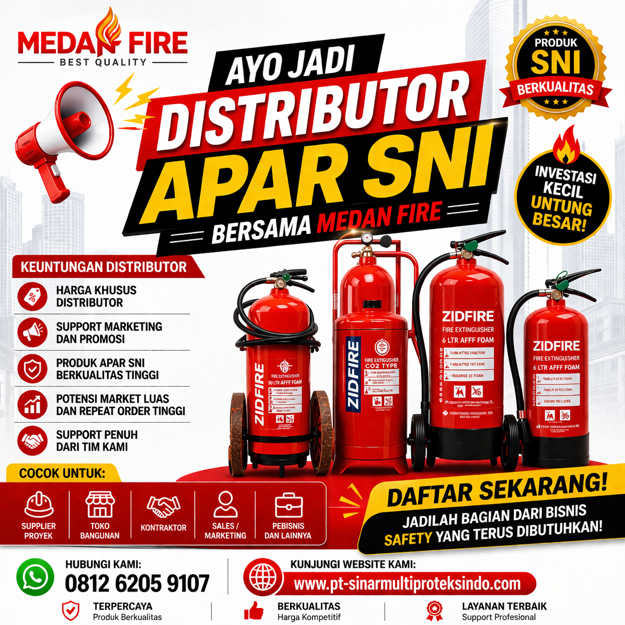 Distributor APAR Medan | Jasa isi ulang APAR, Refill APAR Medan Hydrant & Fire Protection - PT Sinar Multi Proteksindo