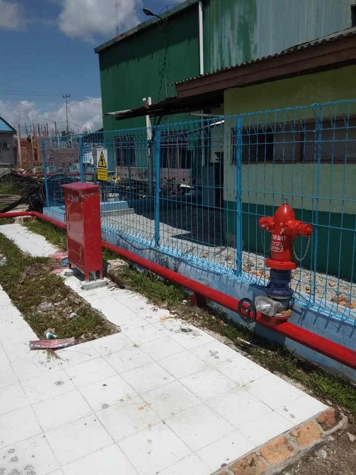 Pemasangan Hydrant di PLTD BKS